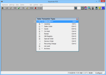 Keystroke POS screenshot 13