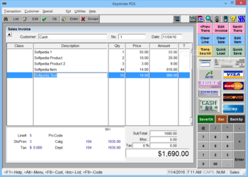 Keystroke POS screenshot 4
