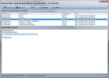 Keystroke Spy screenshot 2