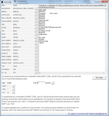 KeyStroker screenshot