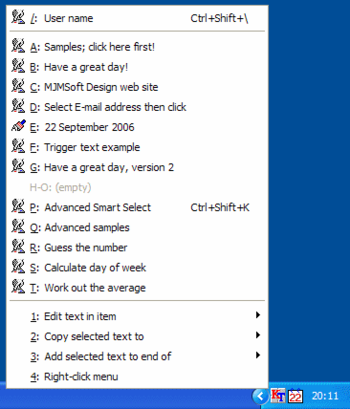 KeyText screenshot 2