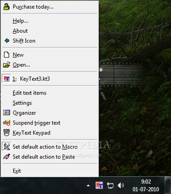 KeyText screenshot