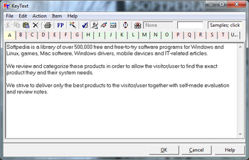 KeyText screenshot 2