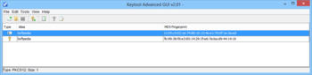 Keytool Advanced GUI screenshot