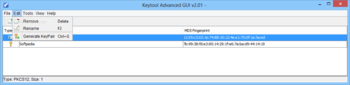 Keytool Advanced GUI screenshot 3