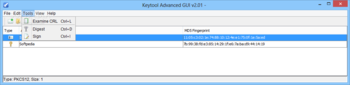 Keytool Advanced GUI screenshot 4