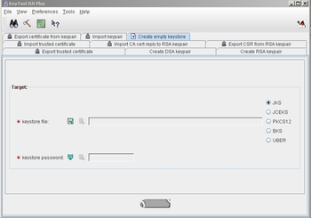 KeyTool IUI screenshot 2