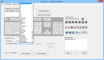 KeyTweak screenshot 2