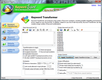 Keyword Expert screenshot