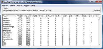 Keyword Extractor screenshot