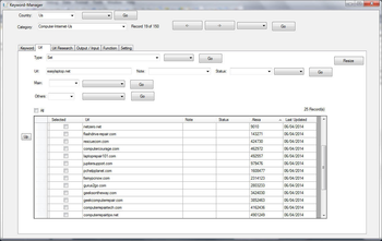 Keyword Manager screenshot