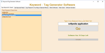 Keyword Tag Generator Software screenshot