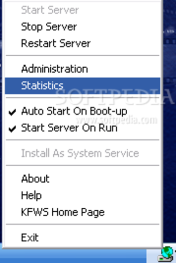KF Web Server screenshot 2