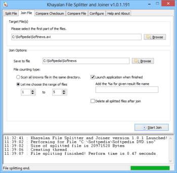 Khayalan File Splitter and Joiner screenshot 3