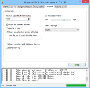 Khayalan File Splitter and Joiner screenshot 6