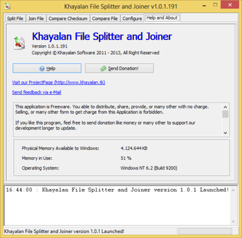 Khayalan File Splitter and Joiner screenshot 6