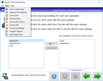 Kids PC Time Administrator screenshot 12