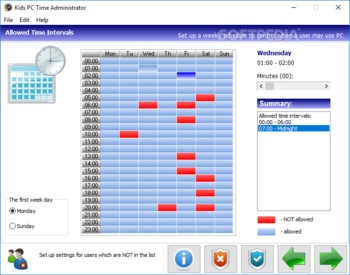 Kids PC Time Administrator screenshot 2