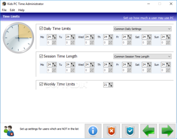 Kids PC Time Administrator screenshot 3