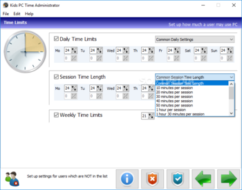 Kids PC Time Administrator screenshot 4