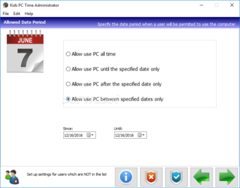 Kids PC Time Administrator screenshot 5