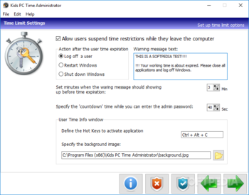 Kids PC Time Administrator screenshot 8