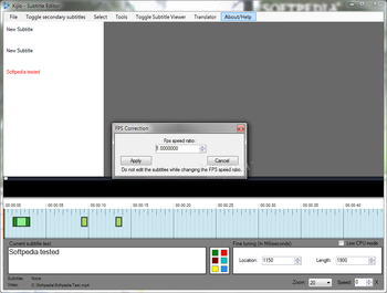 Kijio - Subtitle Editor (formerly SubMaster) screenshot 2