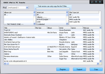 KIKEE iPod to PC Transfer screenshot 3