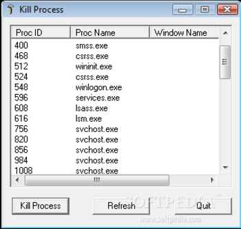 Kill Process screenshot