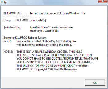 KillProc screenshot