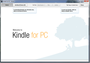Kindle for PC screenshot