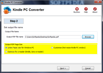 Kindle PC Converter screenshot 2