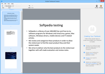 Kindle Textbook Creator screenshot