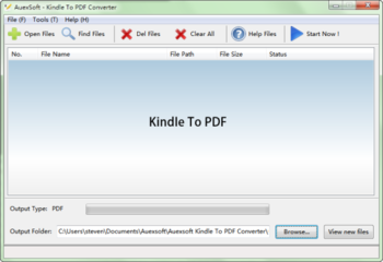 Kindle To PDF Converter screenshot
