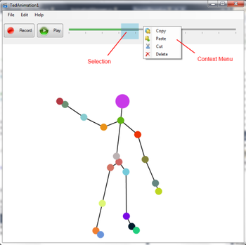 Kinect Skeleton Recorder screenshot