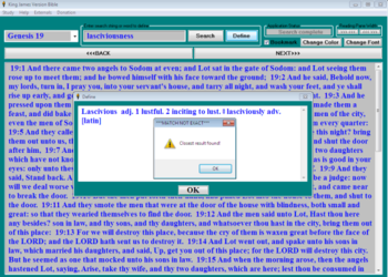 King James Version Bible screenshot