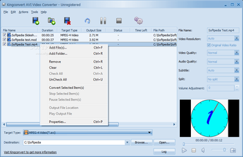 KingConvert AVI Video Converter screenshot 2