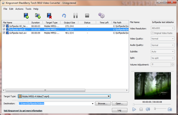Kingconvert BlackBerry Torch 9810 Video Converter screenshot