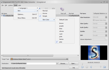 KingConvert DVD To HTC HD2 Video Converter screenshot 2