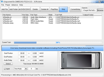 KingConvert For SamSung P520 screenshot 2