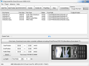 KingConvert For Sony Ericsson K800i screenshot