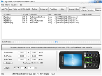 KingConvert For Sony Ericsson K850i screenshot