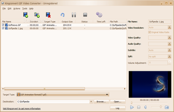 KingConvert GIF Video Converter screenshot