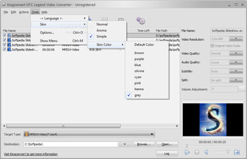 KingConvert HTC Legend Video Converter screenshot 2