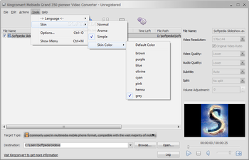KingConvert Mobiado Grand 350 pioneer Video Converter screenshot 2