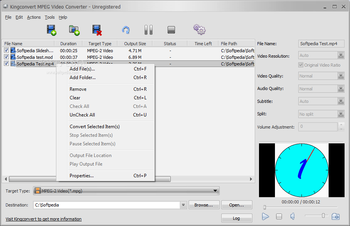 KingConvert MPEG Video Converter screenshot 2