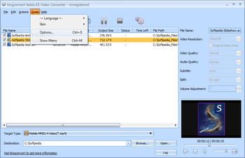 KingConvert Nokia E5 Video Converter screenshot 2