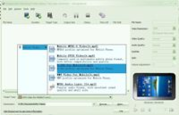 KingConvert Samsung Galaxy Tab Video Converter screenshot