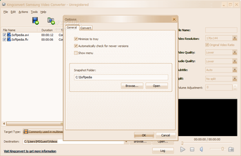 KingConvert Samsung Video Converter screenshot 2