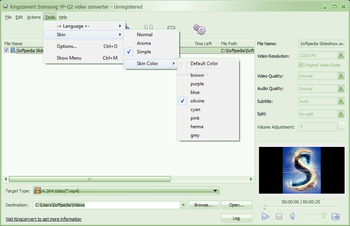 KingConvert Samsung YP-Q2 Video Converter screenshot 2